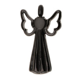 Maxbell Stainless Steel Angel Shape Pendant Memorial Perfume Ash Keepsake Black