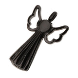 Maxbell Stainless Steel Angel Shape Pendant Memorial Perfume Ash Keepsake Black