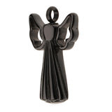 Maxbell Stainless Steel Angel Shape Pendant Memorial Perfume Ash Keepsake Black