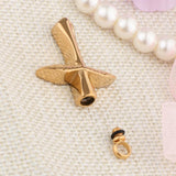 Maxbell Stainless Steel Angel Wings Cross Urn Pendant Cremation Ashes Keepsake Gold