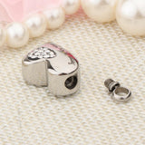 Maxbell Stainless Steel Crystal Memorial Urn Pendant Cremation Ashes Keepsake White