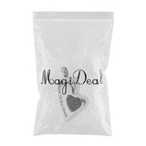 Maxbell Stainless Steel Crystal Memorial Urn Pendant Cremation Ashes Keepsake Black