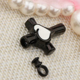Maxbell Stainless Steel Cross Crucifix Love Heart Pendant Keepsake Memorial Black