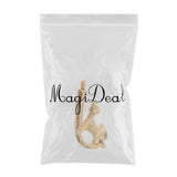 Maxbell Love Pet Dog Stainless Steel Fish Hook Cremation Memorial Ash Pendant Gold