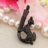 Maxbell Love Pet Dog Stainless Steel Fish Hook Cremation Memorial Ash Pendant Black