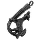 Maxbell Love Pet Dog Stainless Steel Fish Hook Cremation Memorial Ash Pendant Black