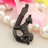 Maxbell Love Pet Dog Stainless Steel Fish Hook Cremation Memorial Ash Pendant Black