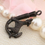 Maxbell Love Pet Dog Stainless Steel Fish Hook Cremation Memorial Ash Pendant Black