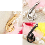 Maxbell Stainless Steel Fish Hook Heart Pendant Cremation Ashes Keepsake Gold
