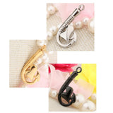 Maxbell Stainless Steel Fish Hook Heart Pendant Cremation Ashes Keepsake Gold