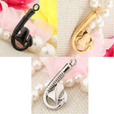 Maxbell Stainless Steel Fish Hook Heart Pendant Cremation Ashes Keepsake Gold