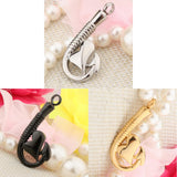 Maxbell Stainless Steel Fish Hook Heart Pendant Cremation Ashes Keepsake Gold