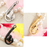 Maxbell Stainless Steel Fish Hook Heart Pendant Cremation Ashes Keepsake Gold