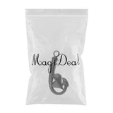 Maxbell Stainless Steel Fish Hook Heart Pendant Cremation Ashes Keepsake Black