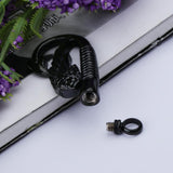 Maxbell Stainless Steel Fish Hook Angel Wing Pendant Cremation Ashes Keepsake Black