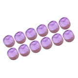 Maxbell 12 Piece Mini Round Box Jewelry Earring Ear Studs Storage Box 5x3.5cm Purple