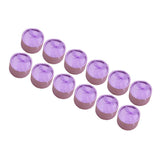 Maxbell 12 Piece Mini Round Box Jewelry Earring Ear Studs Storage Box 5x3.5cm Purple