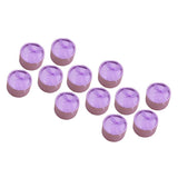 Maxbell 12 Piece Mini Round Box Jewelry Earring Ear Studs Storage Box 5x3.5cm Purple