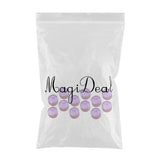 Maxbell 12 Piece Mini Round Box Jewelry Earring Ear Studs Storage Box 5x3.5cm Purple