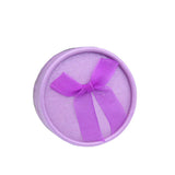 Maxbell 12 Piece Round Box Jewelry Earring Ear Studs Weddings Birthday Gift Purple