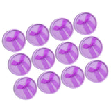 Maxbell 12 Piece Round Box Jewelry Earring Ear Studs Weddings Birthday Gift Purple