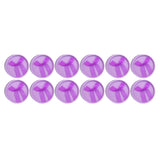 Maxbell 12 Piece Round Box Jewelry Earring Ear Studs Weddings Birthday Gift Purple