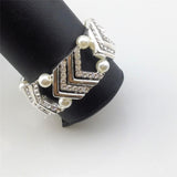 Maxbell Elegant Wedding Bridal Stretch Clear Rhinestone Bracelet Bangle  Silvery