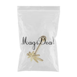 Maxbell Stainless Steel Tongue Lip Bars Rings Barbell Piercing Maple Leaf 14G Gold