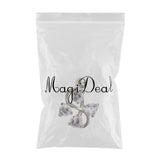 Maxbell 14G Zircon Crystal Belly Button Bar Navel Ring Body Piercing Jewelry Purple