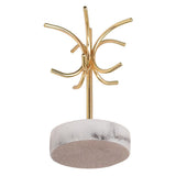 Maxbell 4 Style Marbling Resin Vintage Nordic Jewelry Organizer Rack Ring Rack