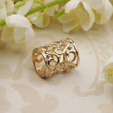 Maxbell Scarf Ring Modern Simple Cylinder Scarf Buckle Gift Valentine's Mother's Day Gold
