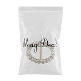 Maxbell Fashion Crystal Rhinestone Oval Scarf Holder Clip Buckle Women Jewelry Gold