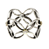 Maxbell Antique Scarf Ring Buckle Silk Scarf Ring Clip for Women Lady Antique Silver