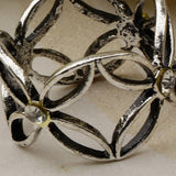 Maxbell Antique Scarf Ring Buckle Silk Scarf Ring Clip for Women Lady Antique Silver