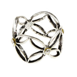 Maxbell Antique Scarf Ring Buckle Silk Scarf Ring Clip for Women Lady Antique Silver