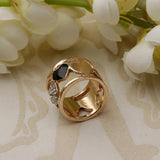 Maxbell Scarf Buckle Ring Golden