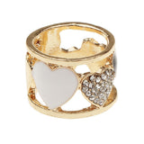 Maxbell Scarf Buckle Ring Golden