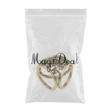 Maxbell Antique Scarf Ring Buckle Crystal Scarf Ring Clip for Women Antique Brass