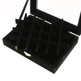 Maxbell Velvet Case Earring Necklace Organizer Display Jewelry Storage Box Black