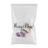 Maxbell Vintage Pink Enamel Crystal Xmas Sock Brooch Pin for Festival Jewelry Gifts