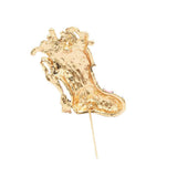 Maxbell Vintage Pink Enamel Crystal Xmas Sock Brooch Pin for Festival Jewelry Gifts