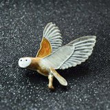 Maxbell Cartoon Enamel Owl Flying Bird Elegant Party Brooch Pin Charms Jewelry