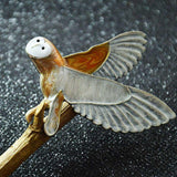 Maxbell Cartoon Enamel Owl Flying Bird Elegant Party Brooch Pin Charms Jewelry