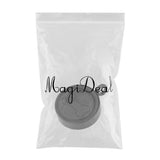 Maxbell Stainless Steel Bone Paw Print Round Cremation Keepsake Urn Pendant Black