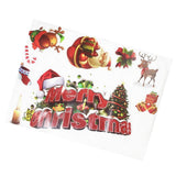 Maxbell Merry Christmas Santa Elk Wall Window Sticker DIY Decal Self Clings Decor