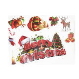Maxbell Merry Christmas Santa Elk Wall Window Sticker DIY Decal Self Clings Decor