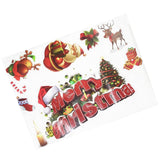 Maxbell Merry Christmas Santa Elk Wall Window Sticker DIY Decal Self Clings Decor