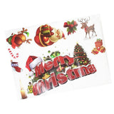 Maxbell Merry Christmas Santa Elk Wall Window Sticker DIY Decal Self Clings Decor
