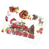 Maxbell Merry Christmas Santa Elk Wall Window Sticker DIY Decal Self Clings Decor