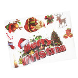 Maxbell Merry Christmas Santa Elk Wall Window Sticker DIY Decal Self Clings Decor